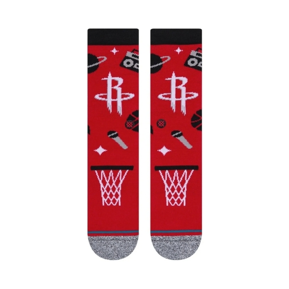 NWT STANCE NBA HOUSTON ROCKETS LANDMARK CREW SOCKS Sz L - Picture 3 of 11